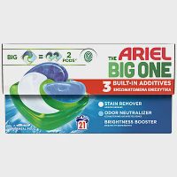 Ariel Big One Απορρυπαντικό Πλυντηρίου Ρούχων Κάψουλες Alpine 21Mεζ