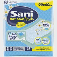 Sani Υποσέντονα Dry Max Fresh 90x60 15τεμ.