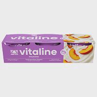 Vitaline Επιδόρπιο Γιαουρτιού Ροδάκινο 1% 3x180gr