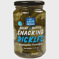 My Greek Pickles Αγγουράκι Γλυκόξινο Σε Φέτες 185gr