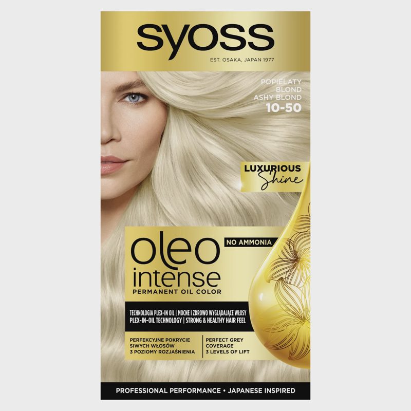 Plaukų dažai SYOSS OLEO INTENSE,Nr.10-50