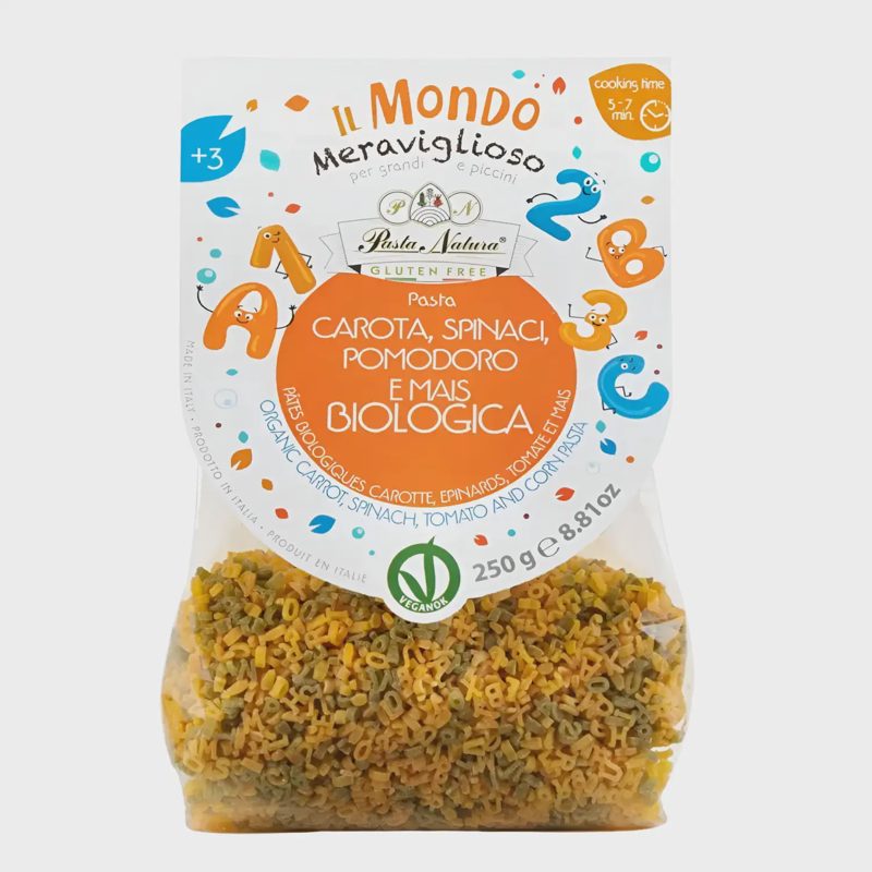 Ekol. makaronai su pom., mork., šp. PN, 250 g