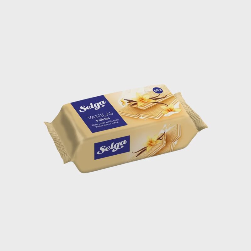 Vanilės skonio vafliai SELGA, 90 g
