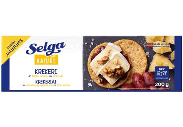 Krekeriai SELGA NATURE su kvieč. sėl., 200 g