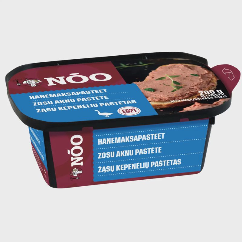 Žąsų kepenėlių paštetas NOO, I r., 200 g