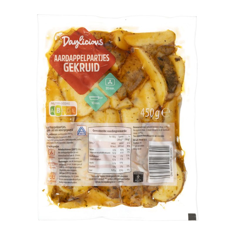 Aardappelpartjes gekruid