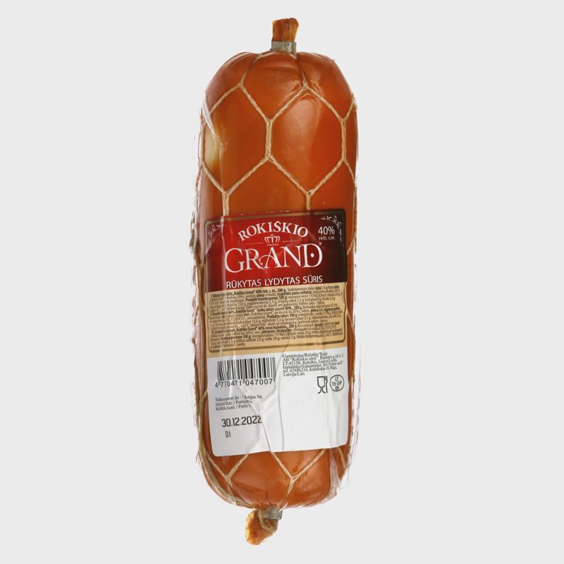 Rūk. lydytas sūris ROKIŠKIO GRAND, 40 %, 280g