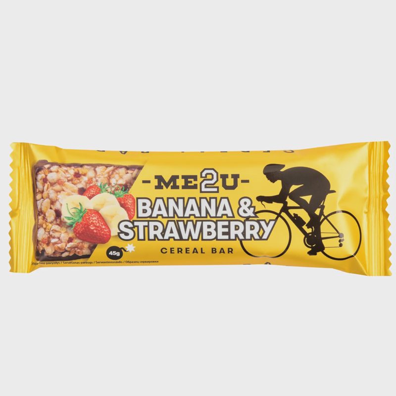 Javain. batonėl. ME2U BANANA&STRAWBERRY, 45 g