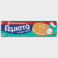 Παπαδοπούλου Μπισκότα Γεμιστά Καρύδα 200gr