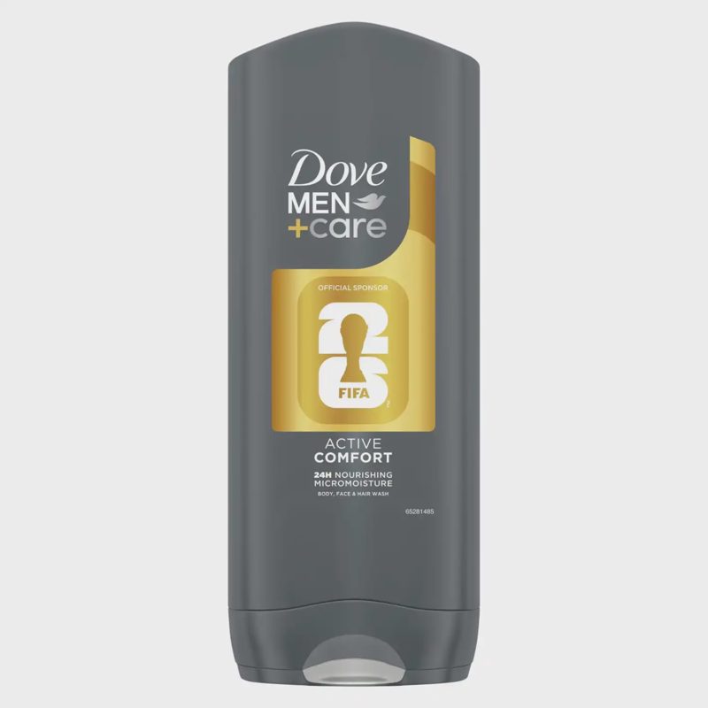 Dušo želė DOVE MEN FIFA, 400 ml