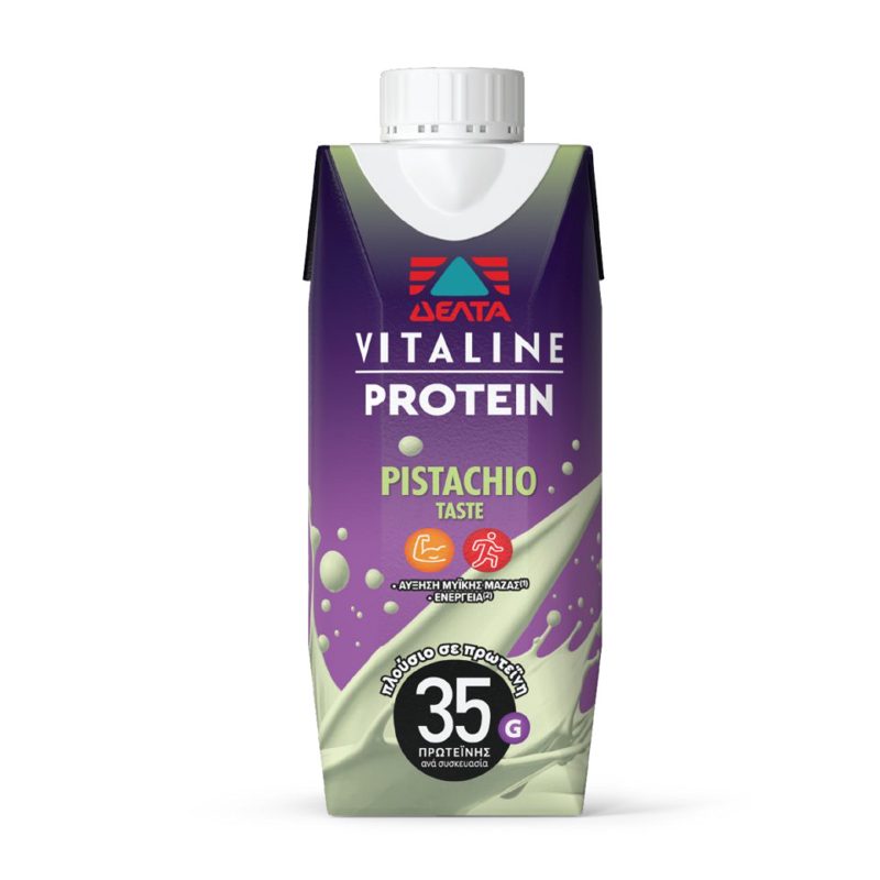 ΔΕΛΤΑ Vitaline Protein Ρόφημα Γάλακτος με γεύση Μπανάνα Χωρίς λακτόζη 330ml