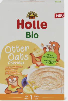 Holle Otter Oats Brei mit Apfel, Banane & Pflaumen ab 1 Jahr