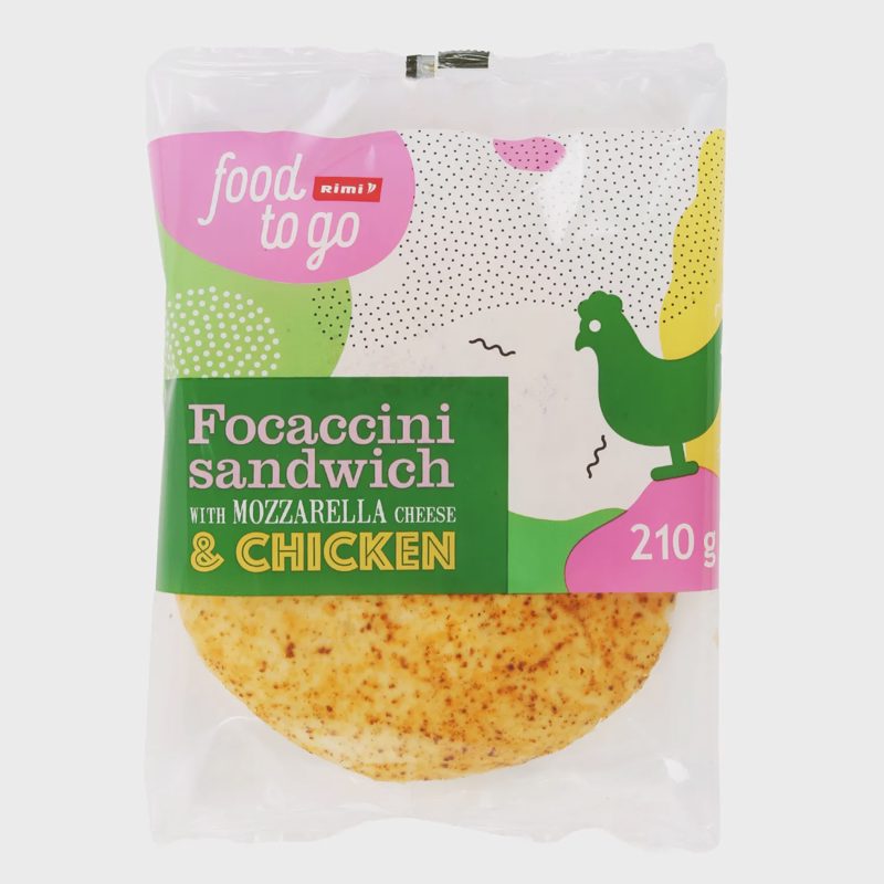 Sumušt. focaccia RIMI su moc. ir višt., 210 g