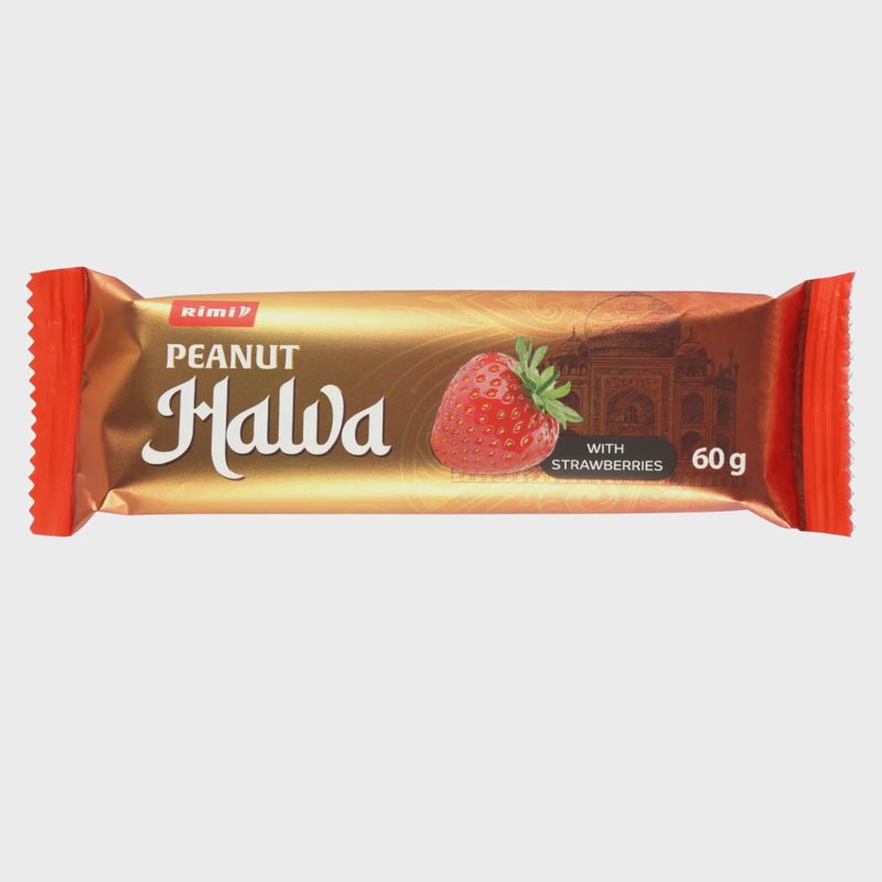 Žemės riešutų chalva su braškėmis RIMI, 60 g