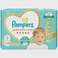 Pampers Πάνες Premium Care Jumbo Box (38τεμ) Νo6