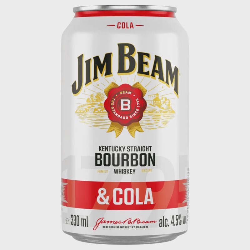 Alk.kokt.JIM BEAM&COLA, 4,5 %, 0,33 l sk.