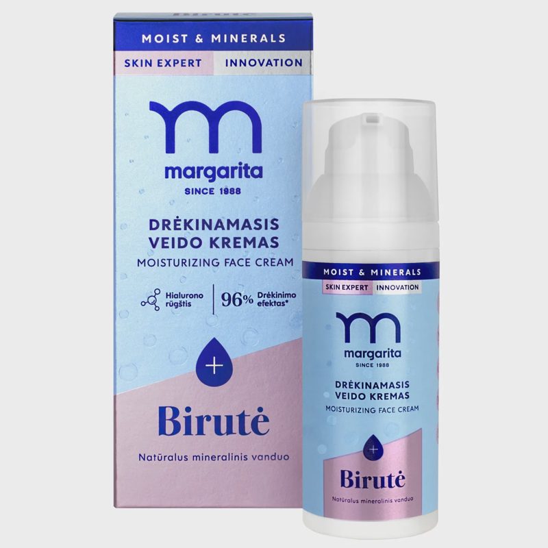 Drėk.veido krem.MARGARITA MOIST&MINERALS,50ml