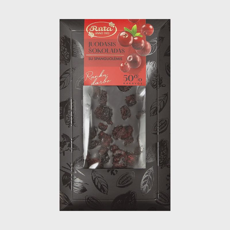 Šokoladas su spanguolėmis RŪTA, 100 g
