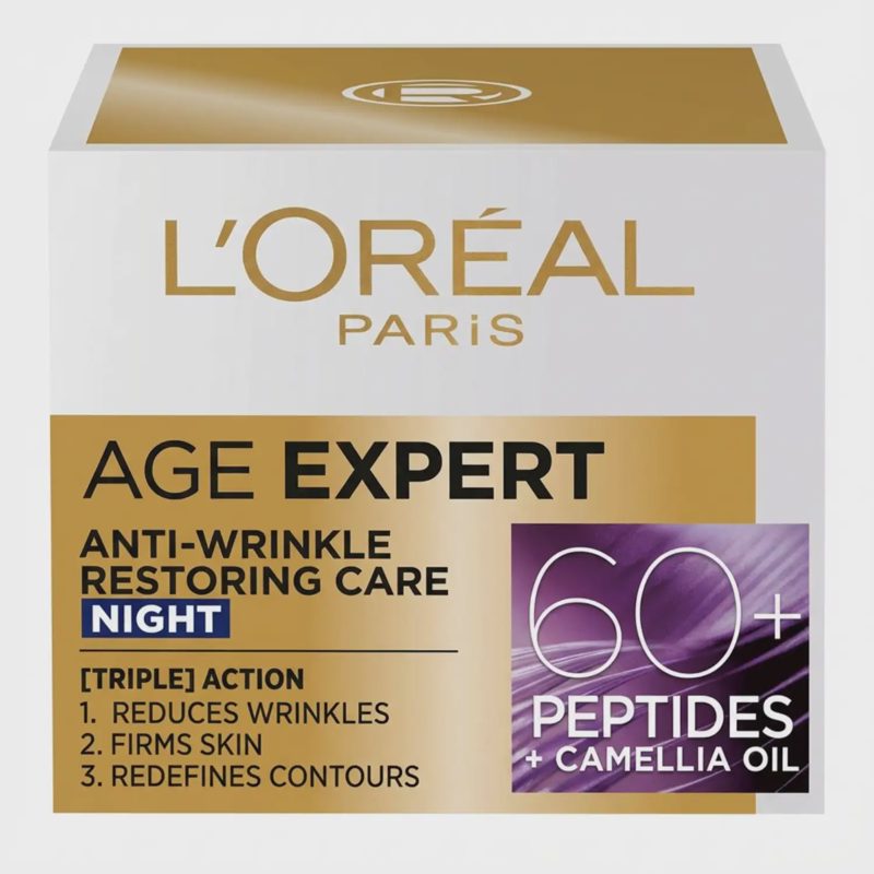Naktinis veido kremas 60+ AGE EXPERT, 50 ml