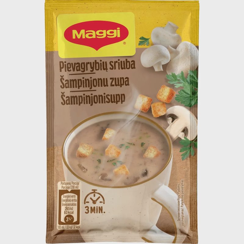 Pievagrybių sriuba su skrebučiais MAGGI, 14g