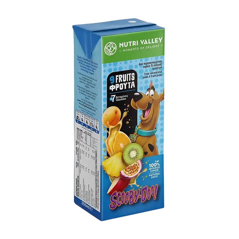 Nutri Valley Χυμός 9 Φρούτα 7 Βιταμίνες 250ml