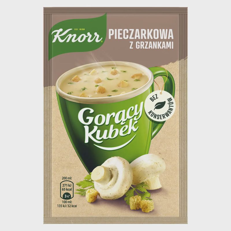 Pievagrybių sriuba su skrebučiais KNORR, 15 g