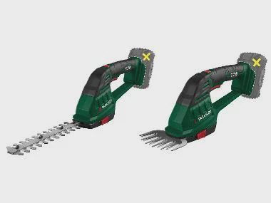 PARKSIDE® Accu-gras- en struikschaar 20 V zonder accu en lader
