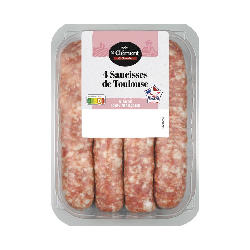 4 saucisses de Toulouse