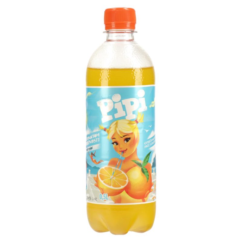 Pipi gazirano piće naranča 0,5 L