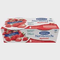 Μεβγάλ Harmony Επιδόρπιο Γιαουρτιού 1% Φράουλα 2x170gr