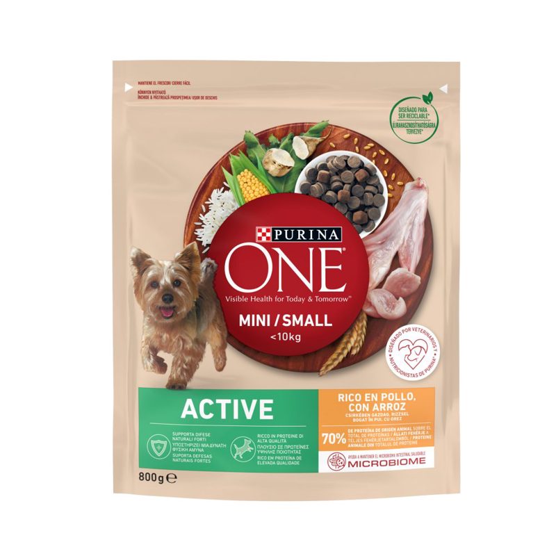Purina One teljes értékű állateledel felnőtt kutyák számára csirkében gazdag rizzsel 800 g