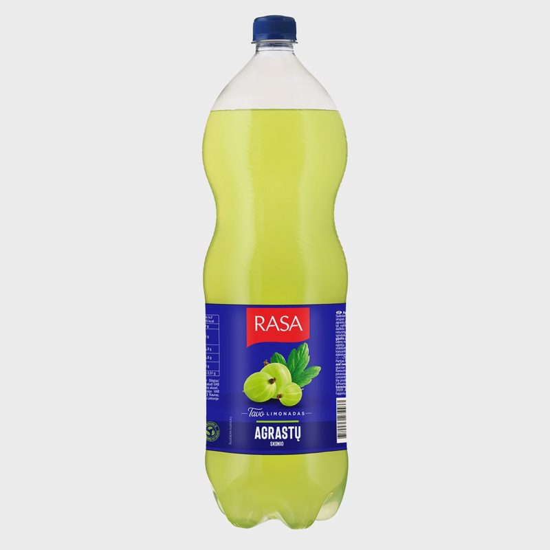 Gazuotas agrastų skonio gėrimas RASA, 2 l