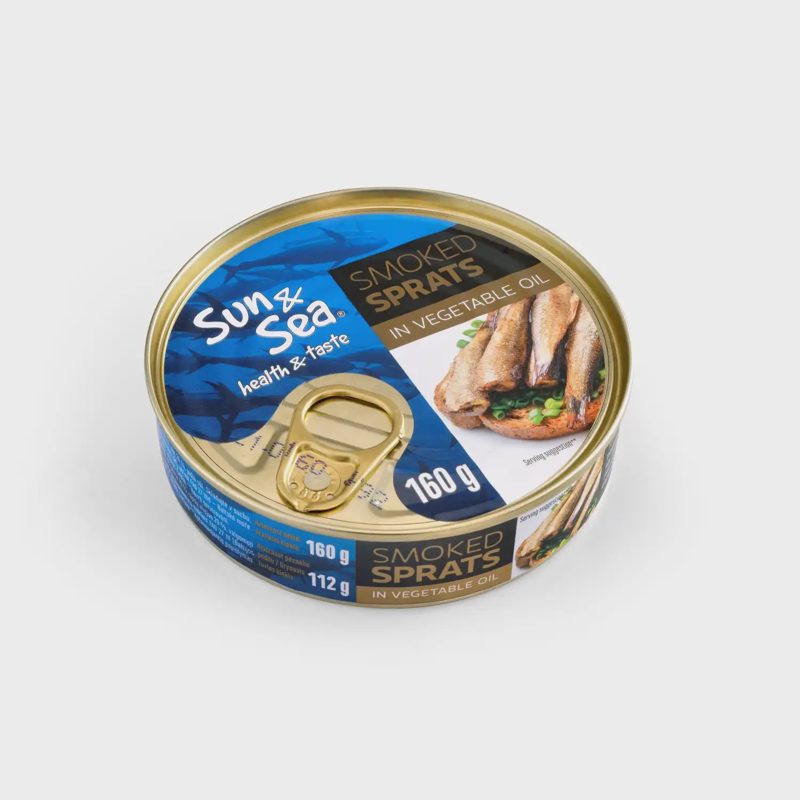 Rūk. šprotai aliejuje SUN & SEA, 160 g