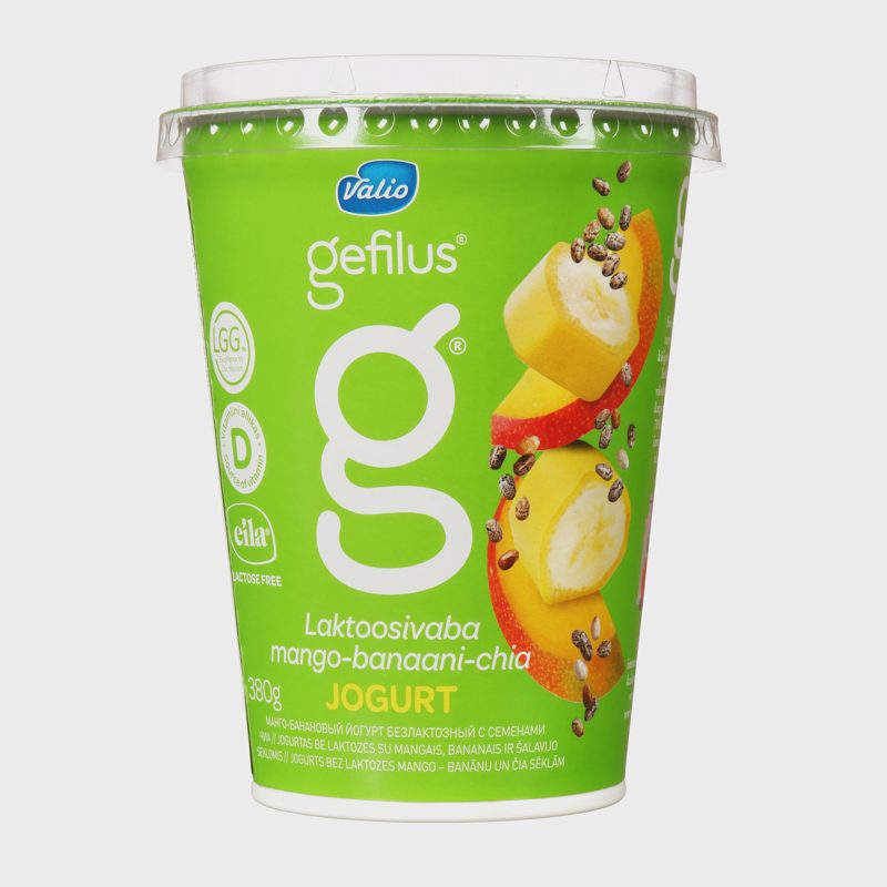Jogurtas su man.,ban., čija GEFILUS,2,2%,380g