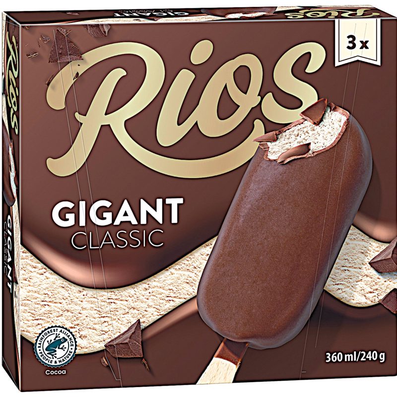 RIOS GIGANT CLASSIC JÉGKRÉM TRIOPACK