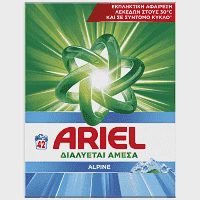 Ariel Απορρυπαντικό Πλυντηρίου Ρούχων Σκόνη Alpine 42Μεζ