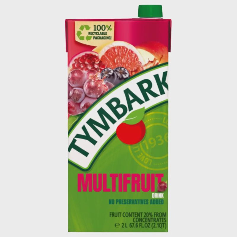 Įvairių raudonųjų vaisių gėrimas TYMBARK, 2 l