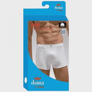 Diana Boxer Ανδρικό Βαμβακερό Ελαστικό Μαύρο (S-M-L-XL)