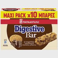 Digestive Bar Με Σοκολάτα 10x28gr