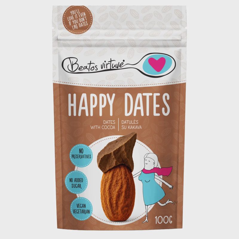 Datulės su kakava BEATOS VIRTUVĖ, 100 g