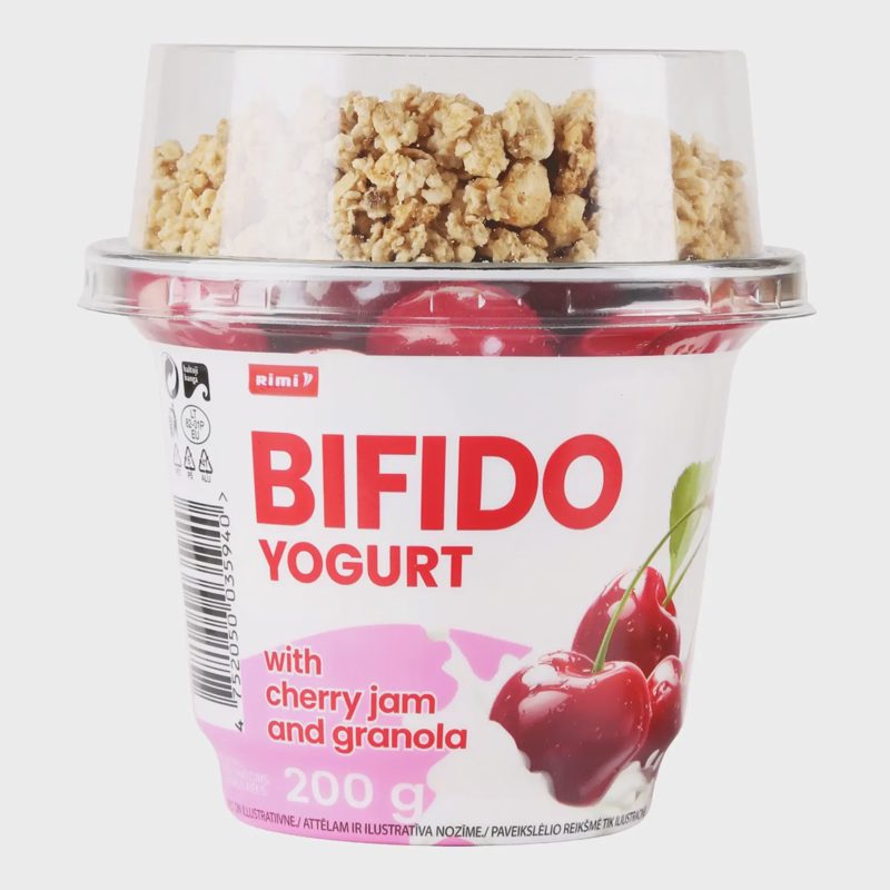Jogurtas su vyšn., granola BIFIDO RIMI, 200 g