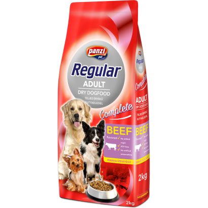 Panzi Pet Regular Adult teljesértékű kutyaeledel marha ízesítéssel 2 kg