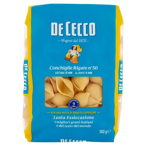 De Cecco tjestenina Conchiglie Rigate 500 g