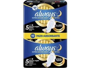 Always Ultra Secure Night higijenski ulošci 10/1