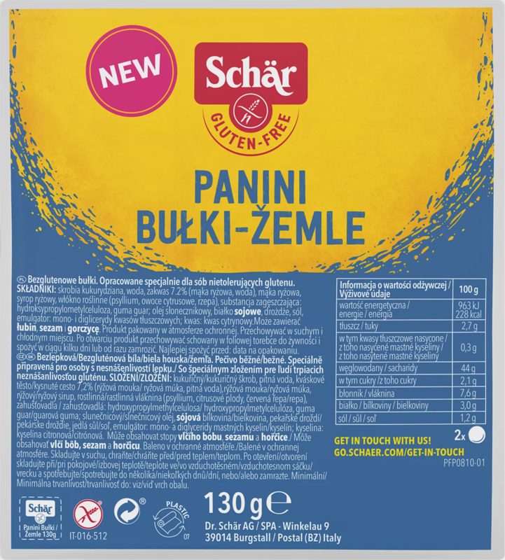 Panini bílá žemle, 2 kusy