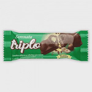 Triplo Σοκολάτα Γάλακτος Με Φουντούκι 50gr