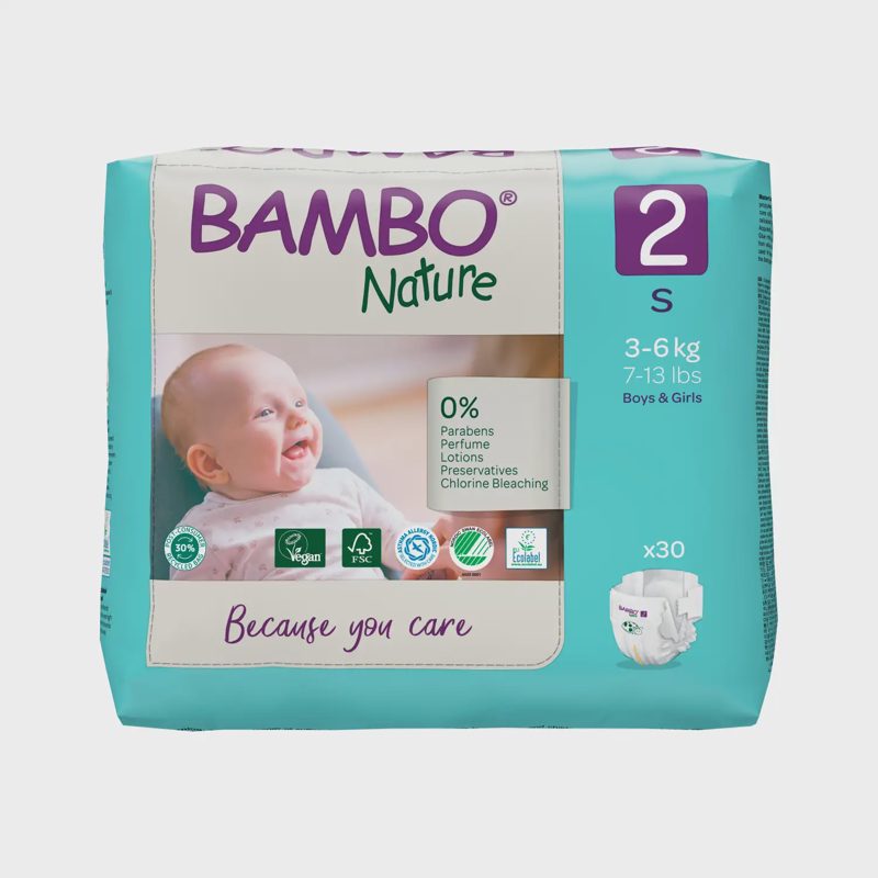 Sauskelnės BAMBO 2 3-6 kg, 30 vnt