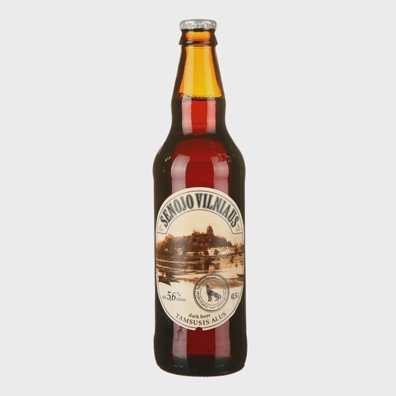 Tamsusis SENOJO VILNIAUS alus, 5,6 %, 0,5 l