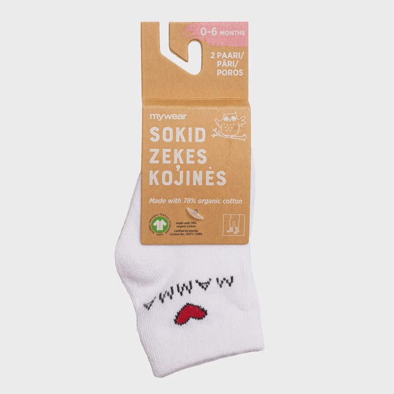 Kūdikių kojinės MYWEAR, 0 - 6 mėn. 2 p.