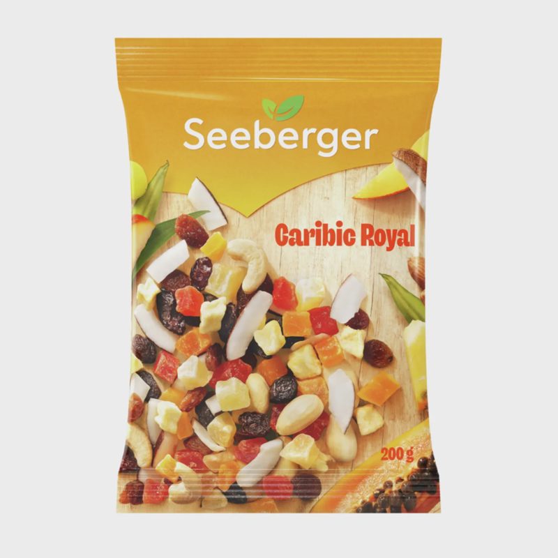 Vaisių ir riešutų mišinys CARIBI ROYAL, 200 g